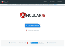 Tablet Screenshot of angularjs.org