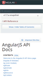 Mobile Screenshot of docs.angularjs.org